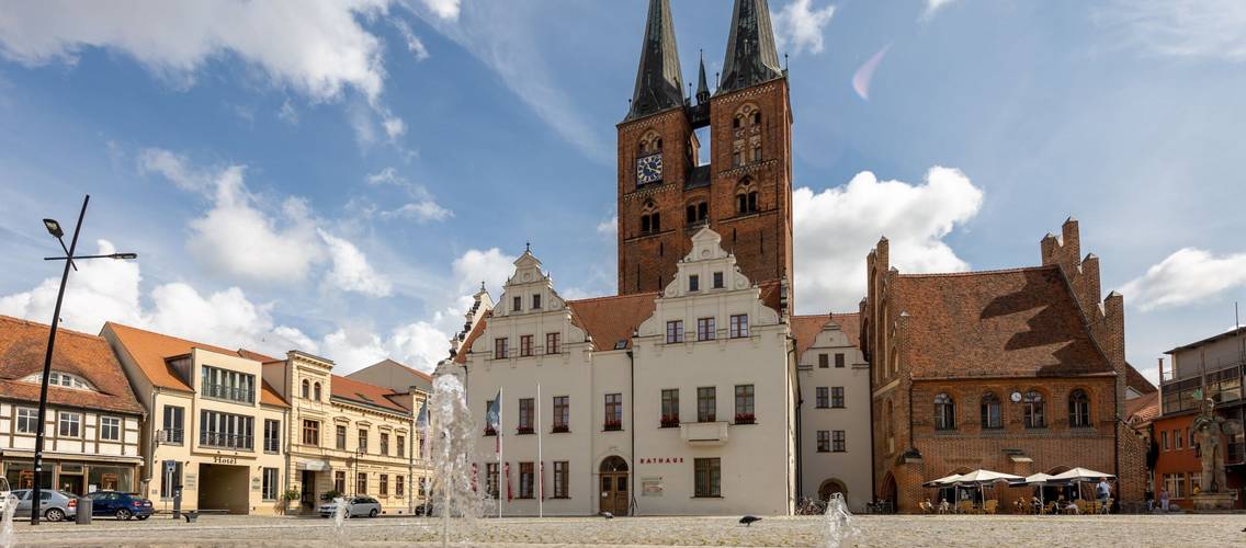Das Rathaus am Marktplatz
