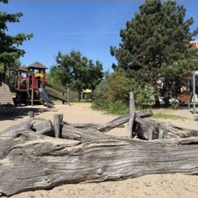 Der Spielplatz der Kita Regenbogenland