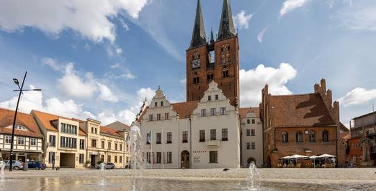 Das Rathaus am Marktplatz